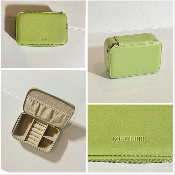 LOUENHIDE Mint Green Leather Jewelry Case - Picture 1 of 16